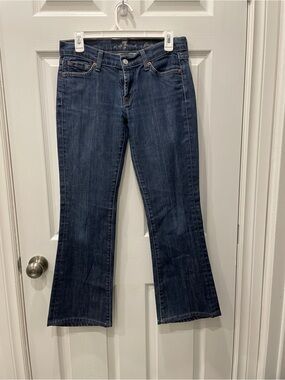 7 For All Mankind Dark Indigo Flare Jeans